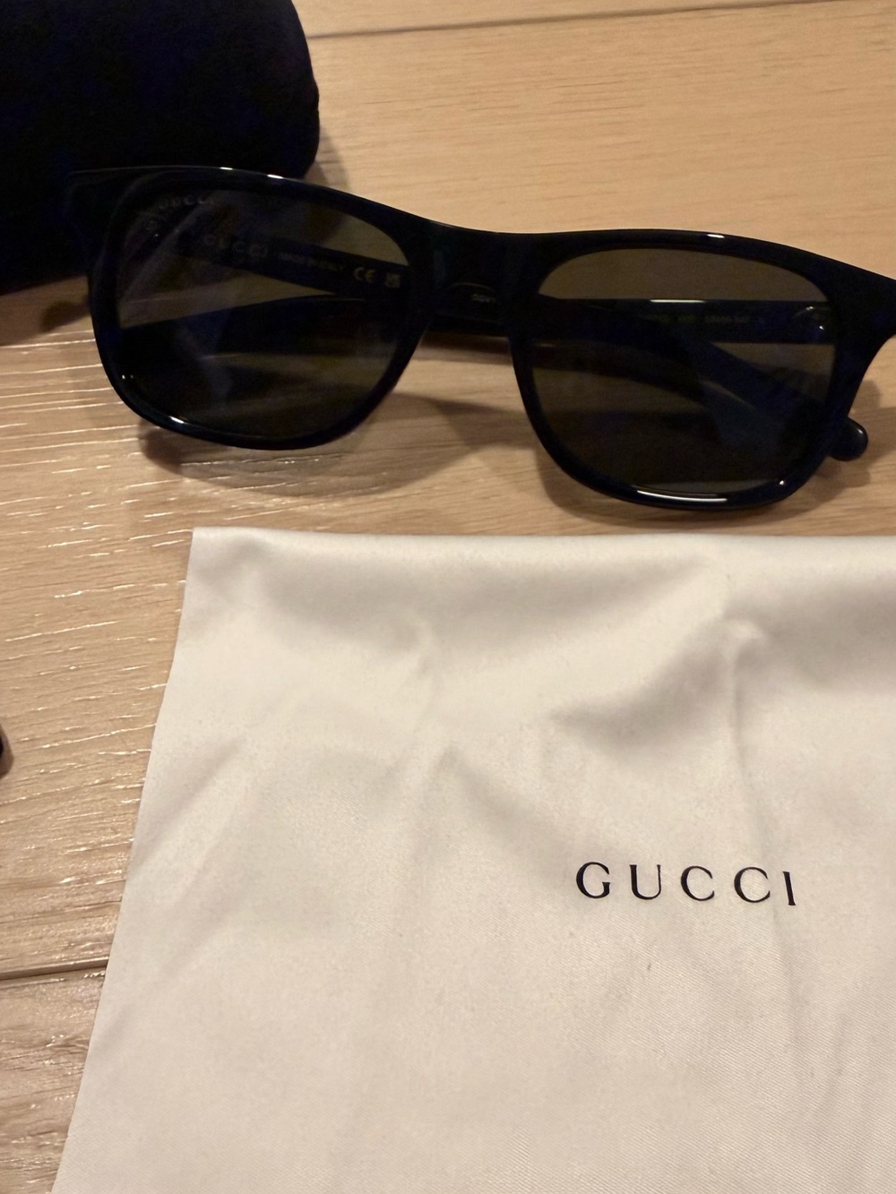 Gucci GG1671S Shiny Black Panthos Sunglasses - NEW!